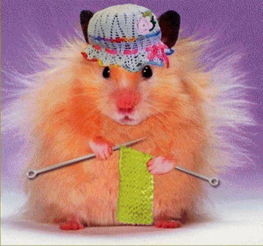 рукодельница - животные, хомячок - предпросмотр
