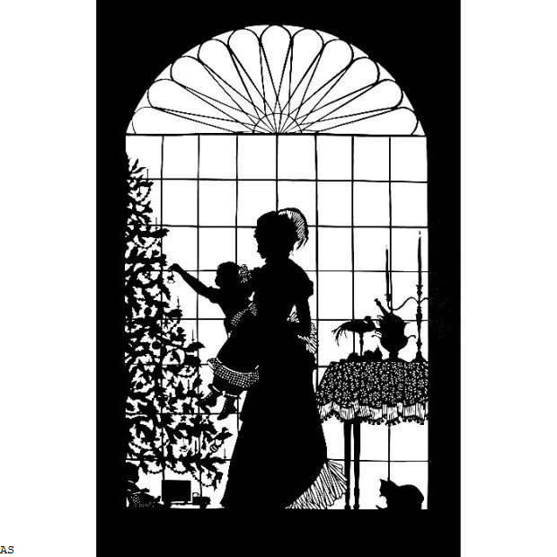 украшение елки - женщины, дети, люди - оригинал