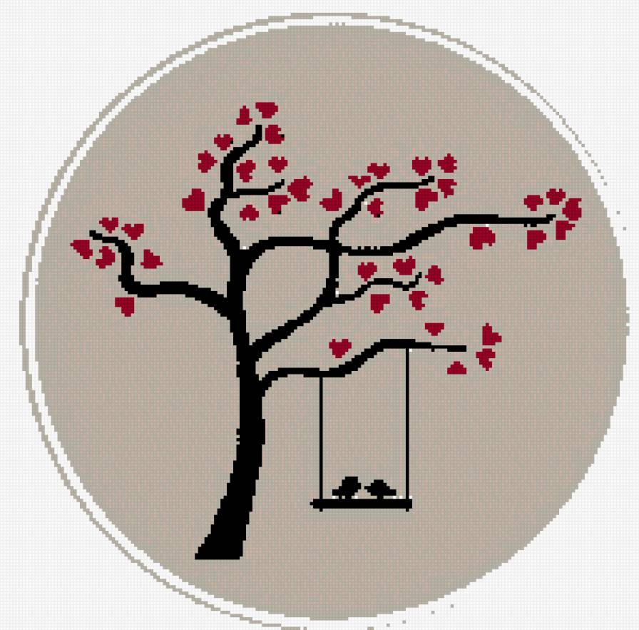 ARBOL CON PAJAROS - monochromy - предпросмотр