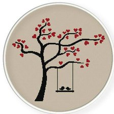 Схема вышивки «ARBOL CON PAJAROS»