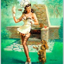 Схема вышивки «Pin up barbacoa»