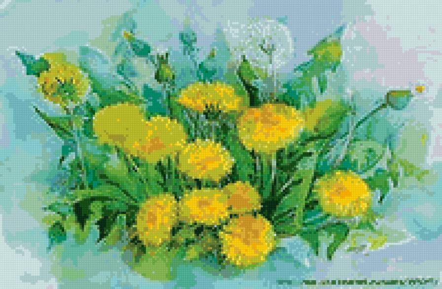 одуванчики - цветы - предпросмотр