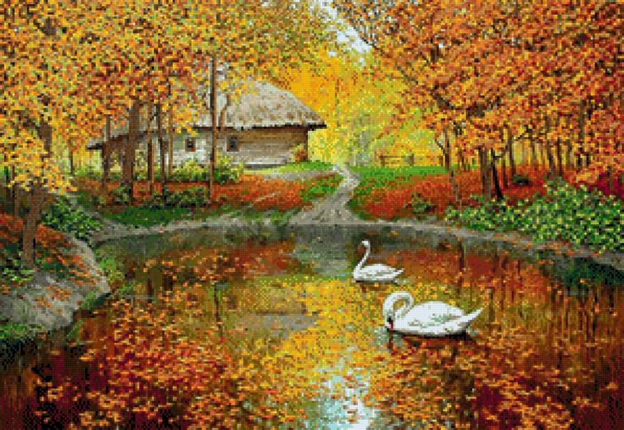 лебединное озеро - красота природы - предпросмотр