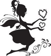 Феечка - монохром, девушка - оригинал