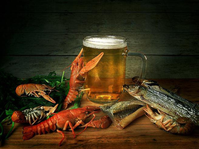 №612511 - раки, пиво, натюрморт - оригинал