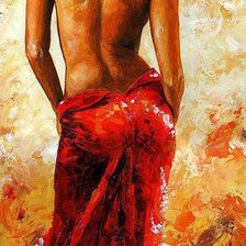 Схема вышивки «В красном»