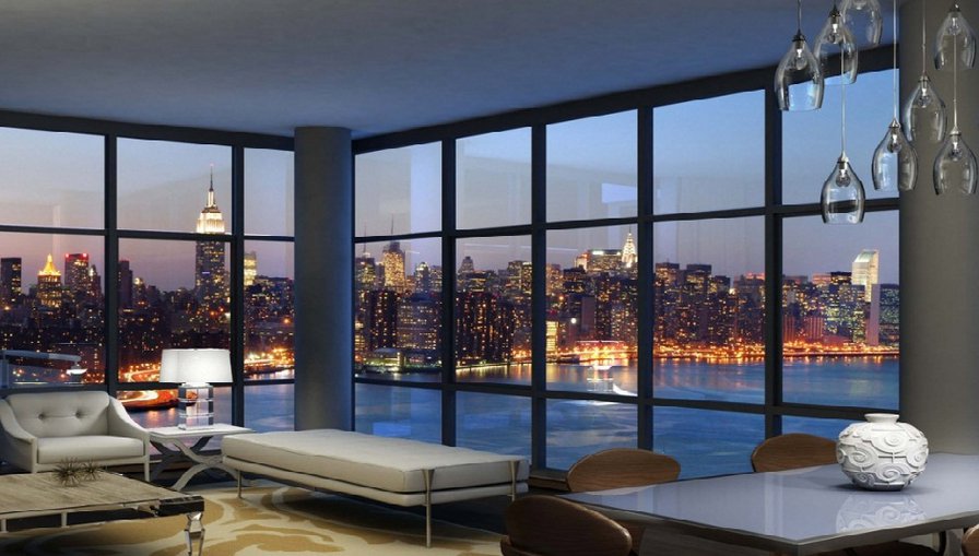 город из окна - город - оригинал