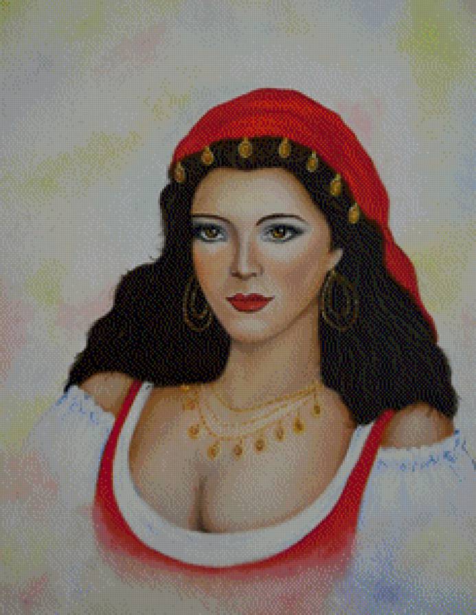 Красота женщины - цыганка, женщина - предпросмотр