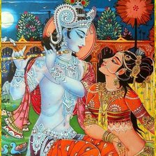 Схема вышивки «РадхаКришна»