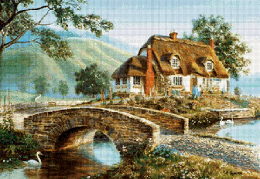 домик - картина - предпросмотр