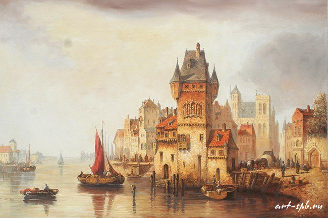 старая Прага - пейзаж, город - оригинал