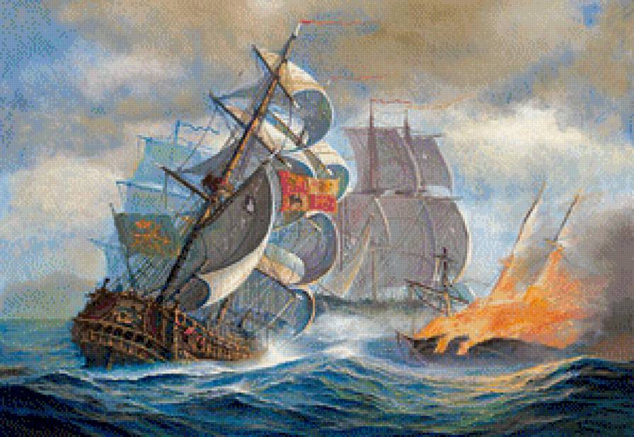 морской бой - море, корабли - предпросмотр