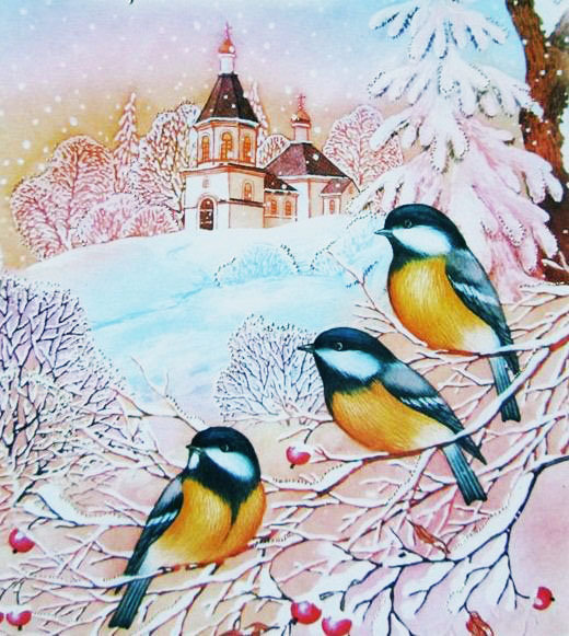 Зимний пейзаж - природа - оригинал