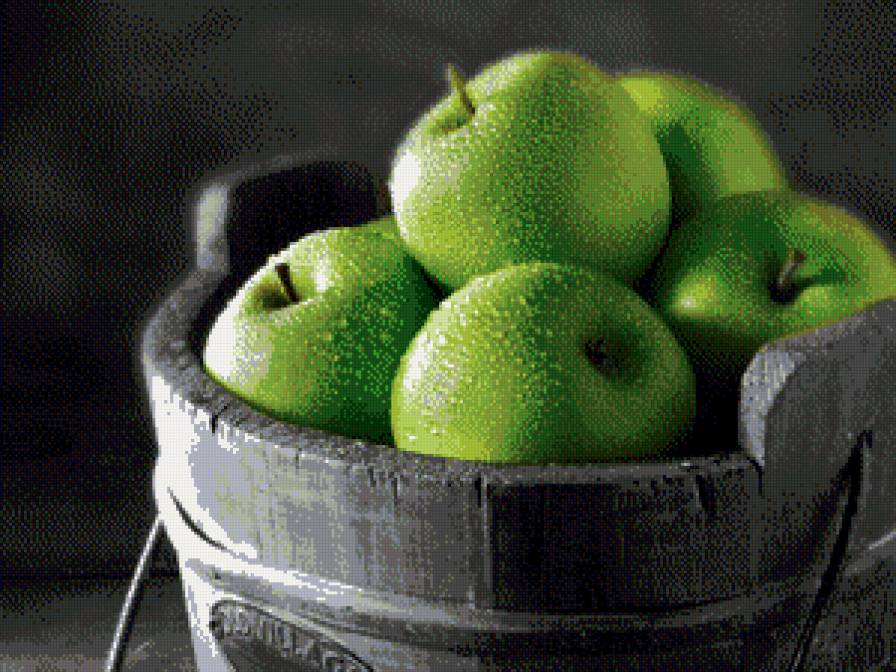 зеленые яблочки - предпросмотр