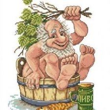 Схема вышивки «в бане»