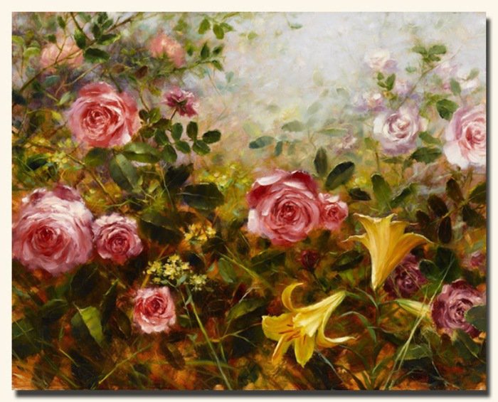 Bill Inman - roze w malarstwie - оригинал