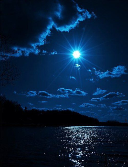 Берег,море,луна... - море, луна, берег - оригинал