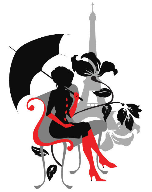 парижанка под зонтом - оригинал