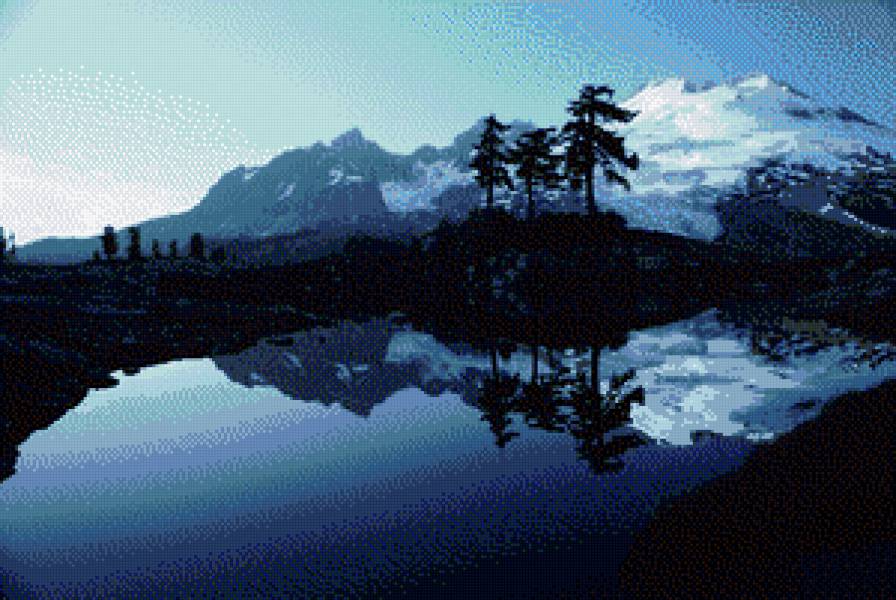 пейзаж - природа, пейзаж, озеро - предпросмотр