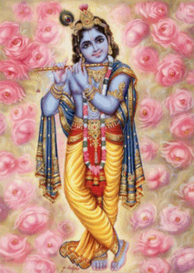 кришна - картина, эпос, миф, божество, религия - предпросмотр