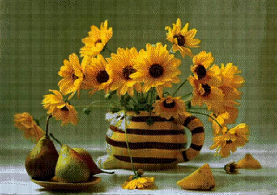 желтое настроение - натюрморт, цветы - предпросмотр