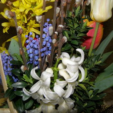 Схема вышивки «весняний букет»