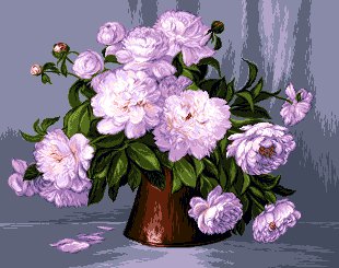 пионы в вазе - картина цветы - оригинал
