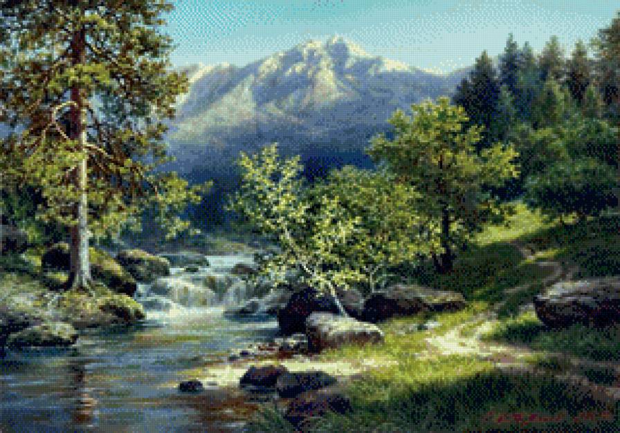 Лес - пейзаж, горы, лес - предпросмотр