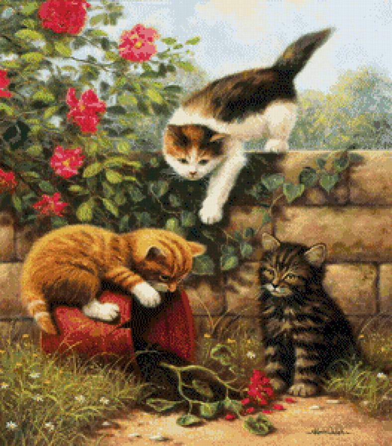 котята напроказничали - кошки - предпросмотр