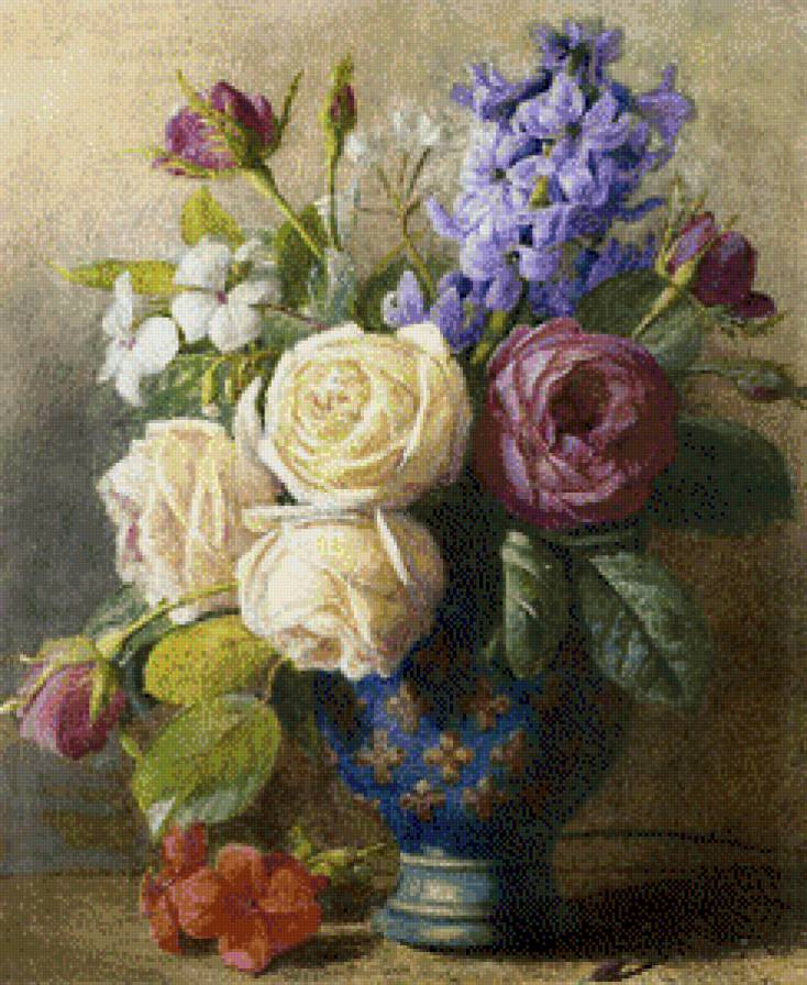 Цветы в вазе - предпросмотр