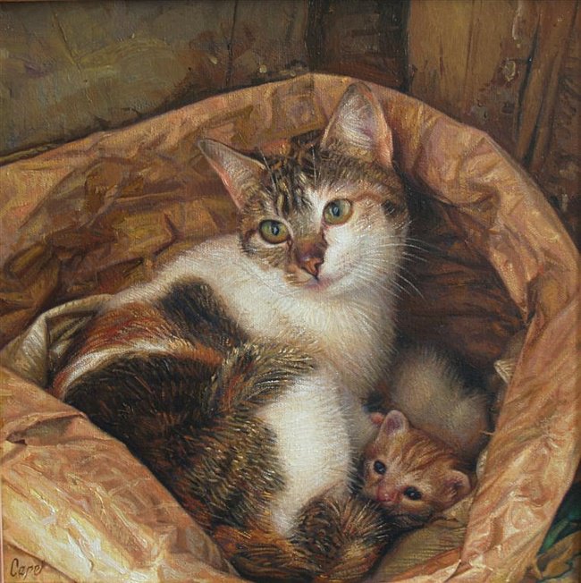 мама кошка - кошки - оригинал