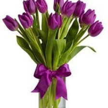 Схема вышивки «тюльпанчики»