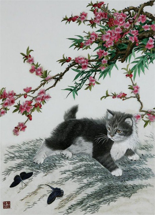 черный котенок - кошки - оригинал