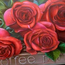 Оригинал схемы вышивки «розы» (№615525)