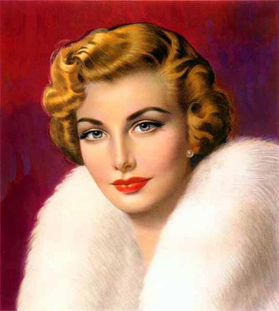 ретро портрет - девушка, красавица, портрет, ретро - оригинал