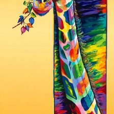 жирафёнок в цветах