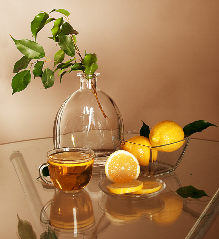 чай с лимоном - чай - оригинал