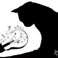 Схема вышивки «кот»