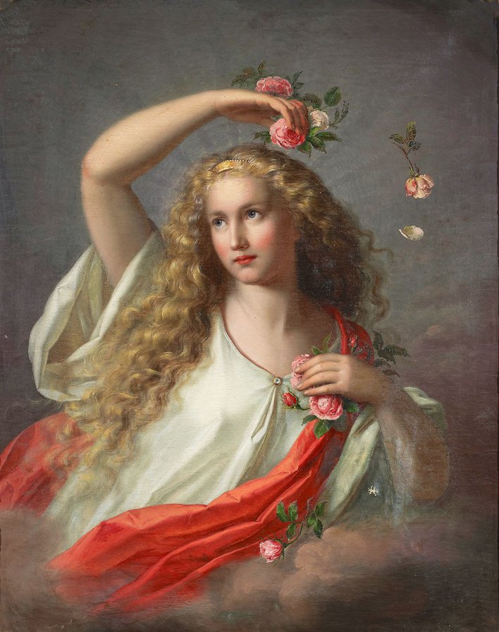 девушка с розами - девушка - оригинал