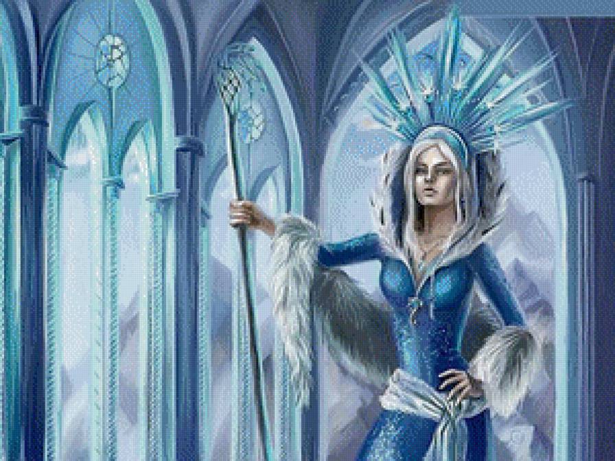 Снежная королева - девушка, женщина, королева, корона, зима - предпросмотр