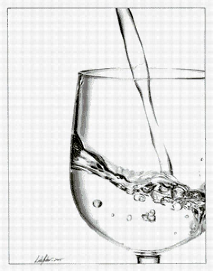 монохром - бокал, монохром - предпросмотр