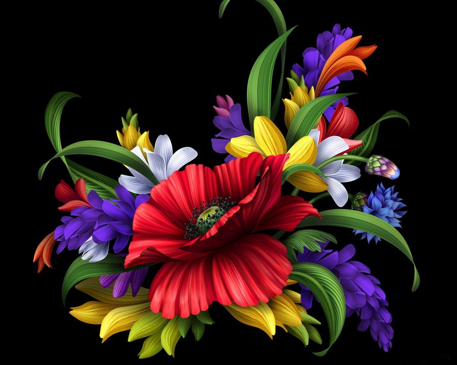 цветочная композиция - оригинал