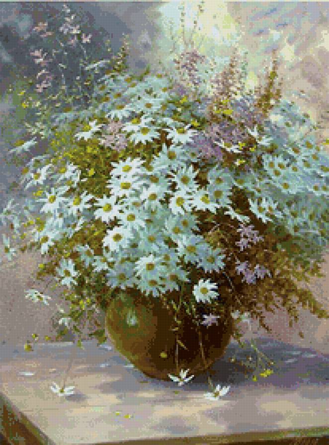 Полевые цветы - цветы, ромашки - предпросмотр