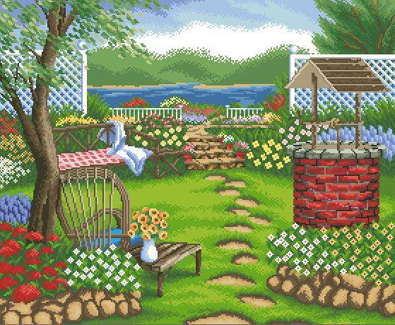 Сад в деревне - оригинал