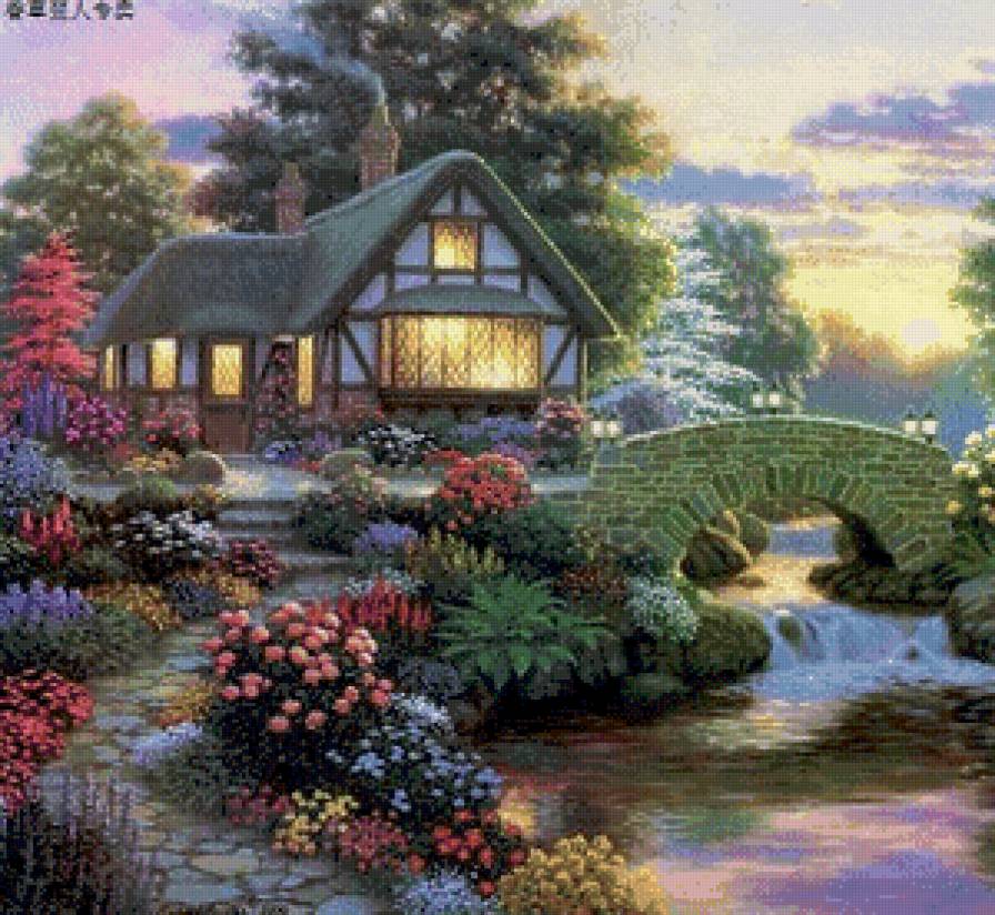 Серия домики - природа, пейзаж - предпросмотр