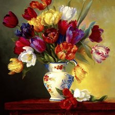 Схема вышивки «tulipani»