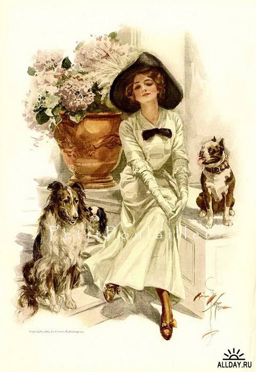 дама с собаками 2 - женщины - оригинал