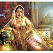 Схема вышивки «индийская красавица»