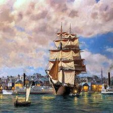 Схема вышивки «в порту»