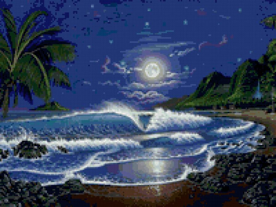 закат - море, пейзаж, вечер - предпросмотр